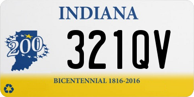 IN license plate 321QV