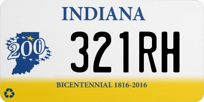 IN license plate 321RH