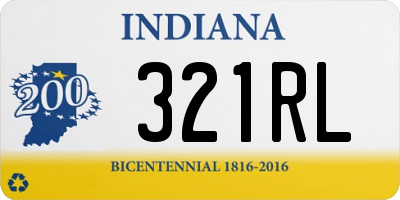 IN license plate 321RL