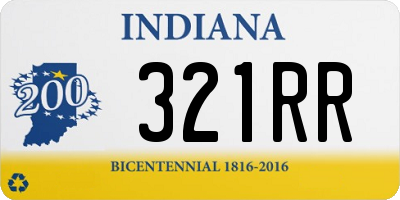 IN license plate 321RR