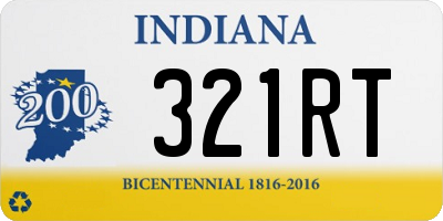 IN license plate 321RT