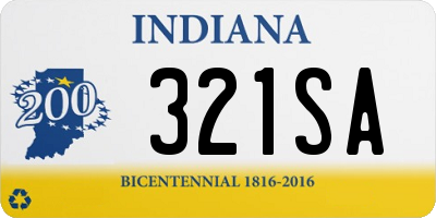 IN license plate 321SA