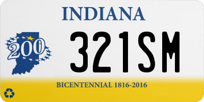 IN license plate 321SM