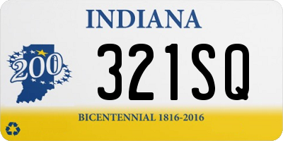 IN license plate 321SQ
