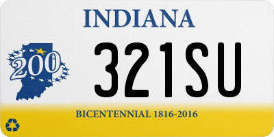 IN license plate 321SU