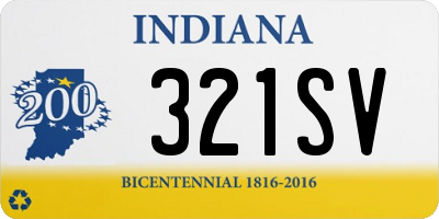 IN license plate 321SV