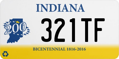 IN license plate 321TF