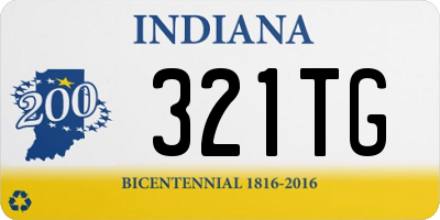 IN license plate 321TG