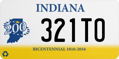 IN license plate 321TO