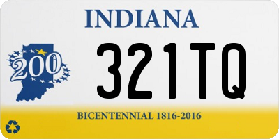 IN license plate 321TQ