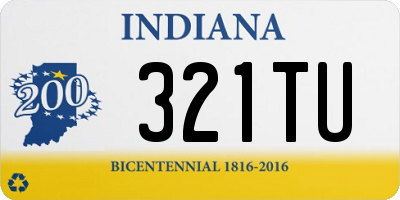IN license plate 321TU