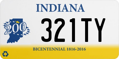 IN license plate 321TY