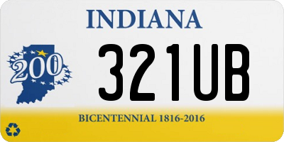 IN license plate 321UB