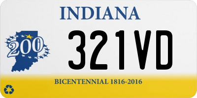 IN license plate 321VD