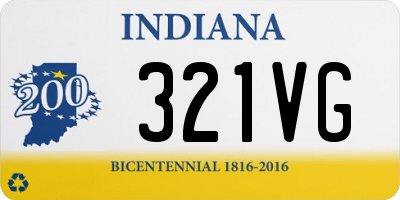 IN license plate 321VG
