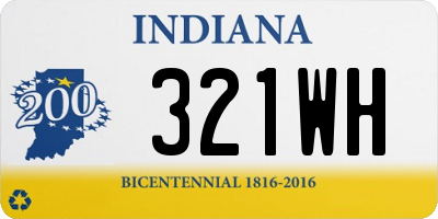 IN license plate 321WH