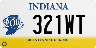 IN license plate 321WT