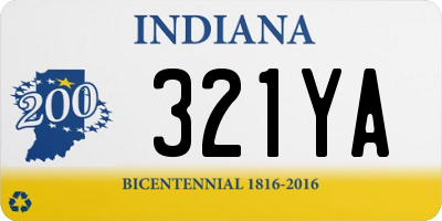 IN license plate 321YA