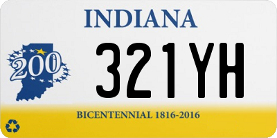 IN license plate 321YH