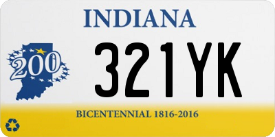 IN license plate 321YK