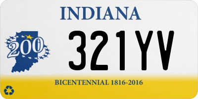 IN license plate 321YV