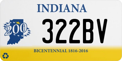 IN license plate 322BV