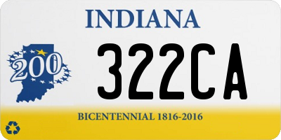 IN license plate 322CA