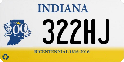 IN license plate 322HJ