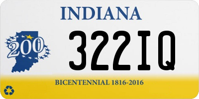 IN license plate 322IQ