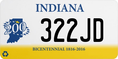 IN license plate 322JD