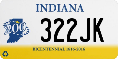 IN license plate 322JK