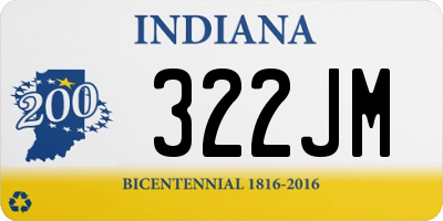 IN license plate 322JM