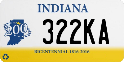 IN license plate 322KA