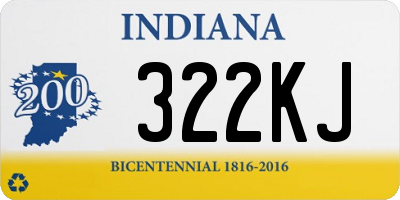 IN license plate 322KJ