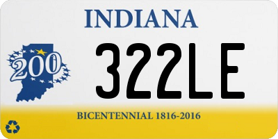 IN license plate 322LE