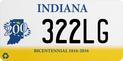 IN license plate 322LG