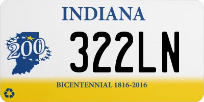 IN license plate 322LN