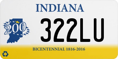 IN license plate 322LU