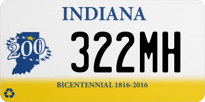 IN license plate 322MH