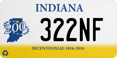 IN license plate 322NF