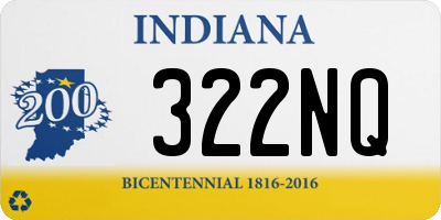 IN license plate 322NQ