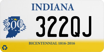 IN license plate 322QJ