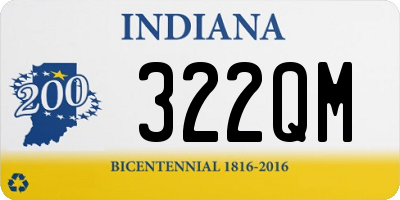 IN license plate 322QM