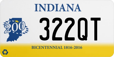 IN license plate 322QT