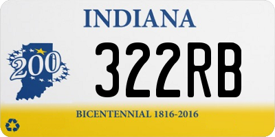 IN license plate 322RB