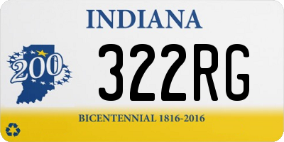 IN license plate 322RG