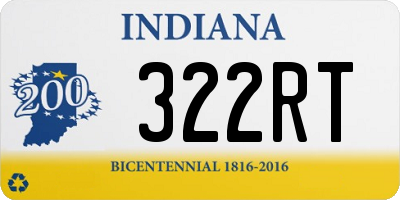 IN license plate 322RT