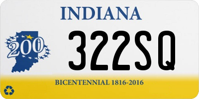 IN license plate 322SQ