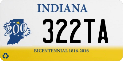 IN license plate 322TA