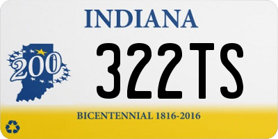 IN license plate 322TS